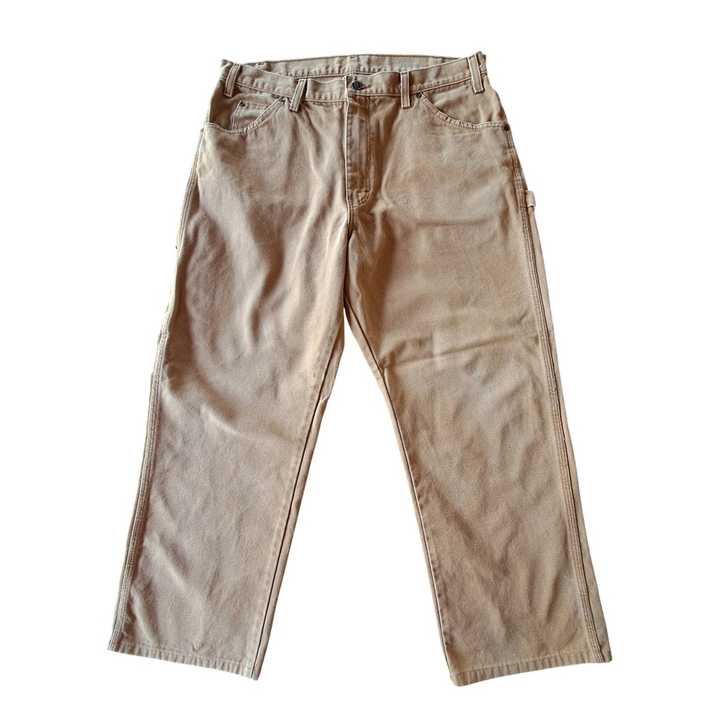 Dickies 1939 Duck‎ Canvas Carpenter Pants 36x30 Brown Workwear Skate Streetwear